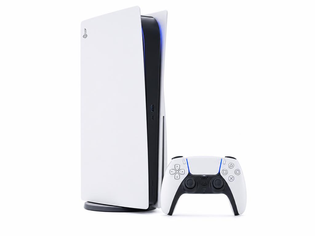 PlayStation 5 Slim Blu-ray Disc Edition console with DualSense controller